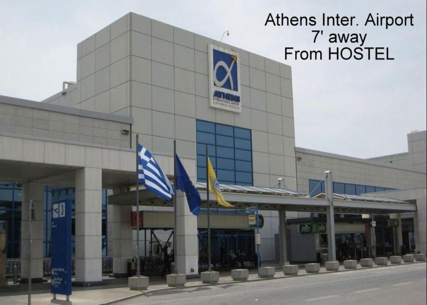 Athens 24-Hours Hostel #Athensairport #Latecheck-In #Privatetransportservice #Groups #Downtown Markópoulon Exterior foto